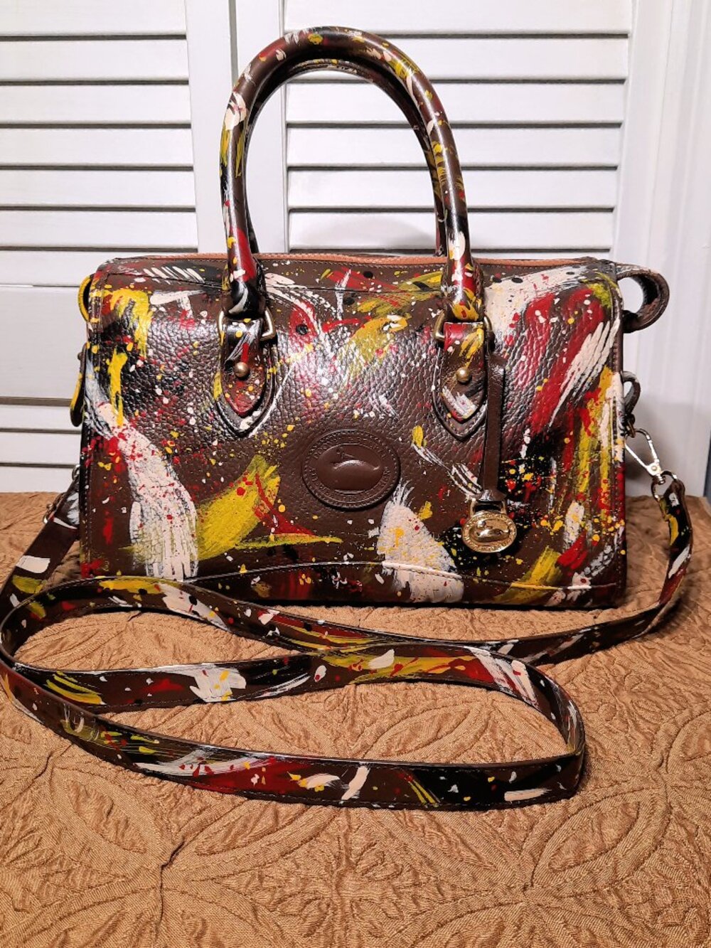 Vintage Dooney & Bourke Dipinta Inspired Satchel